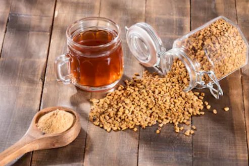 Methi seed hair mask for thick, long, black and shiny hair grow